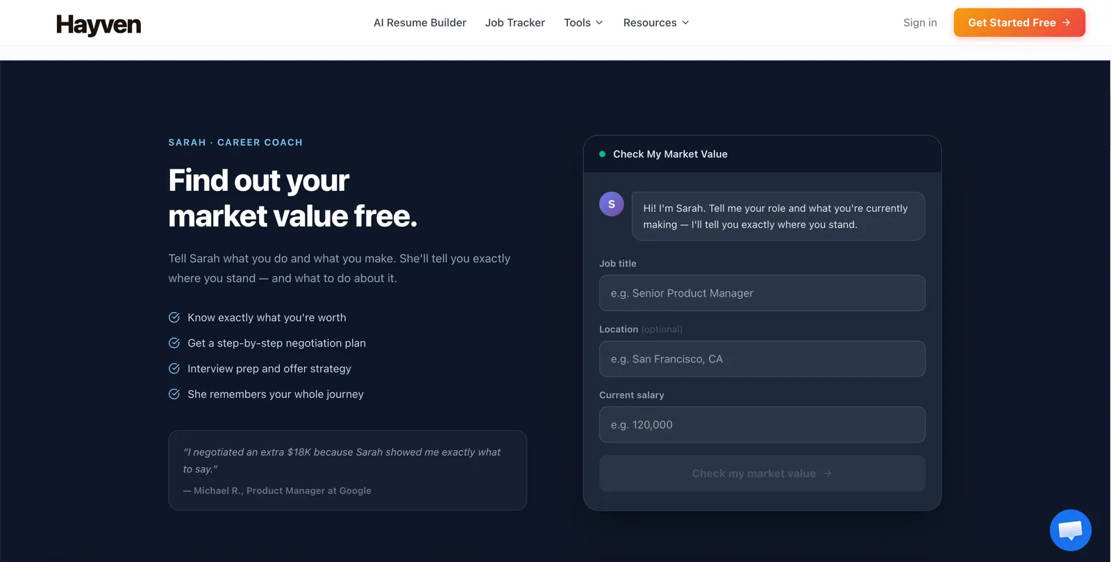 https://www.gethayven.com/ screenshot 1
