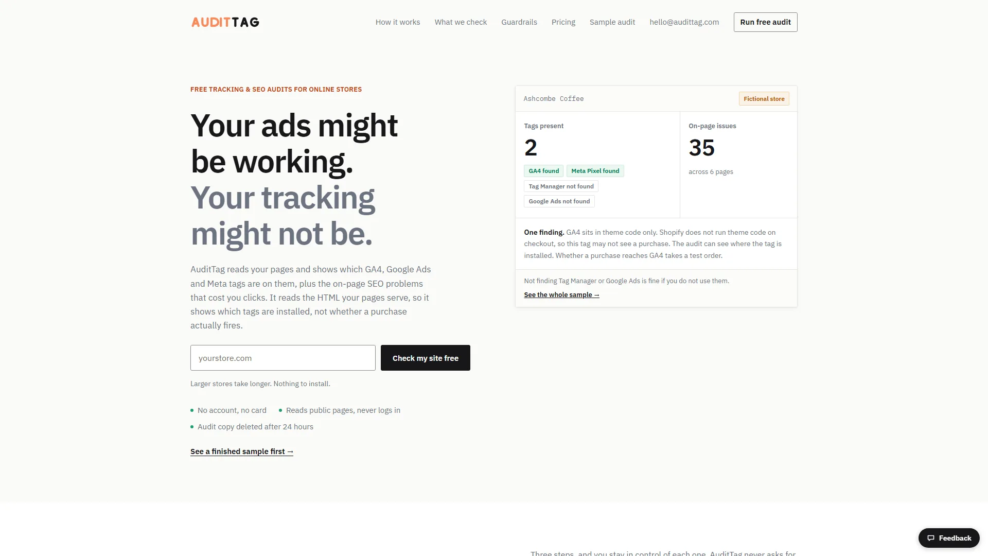 AuditTag screenshot 1