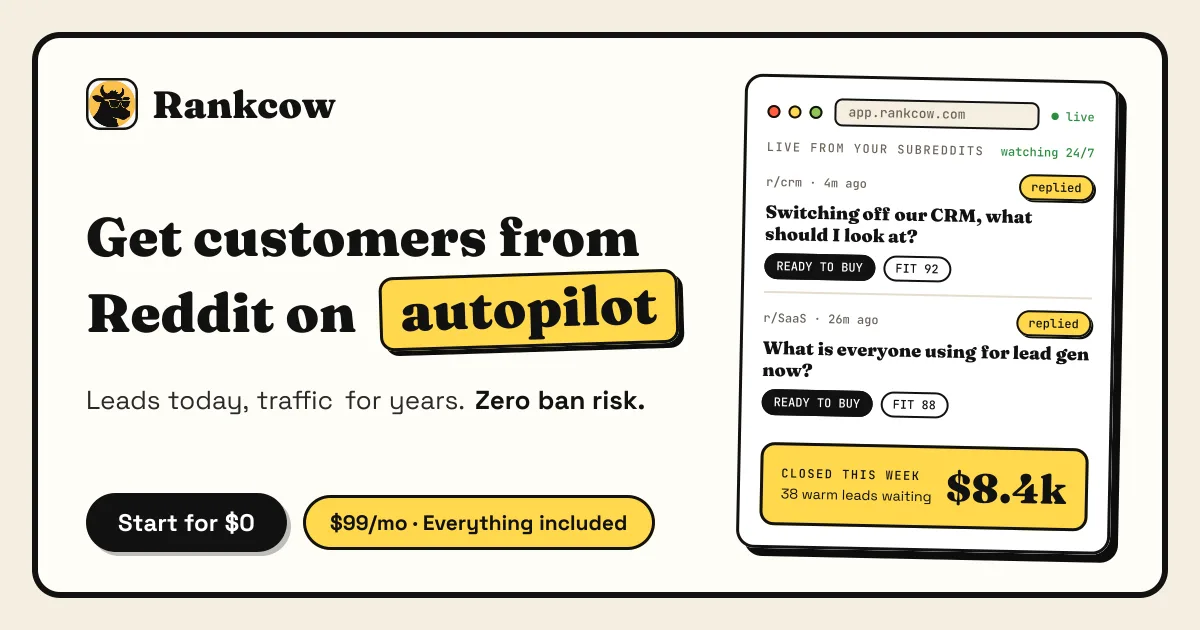 Rankcow screenshot 1