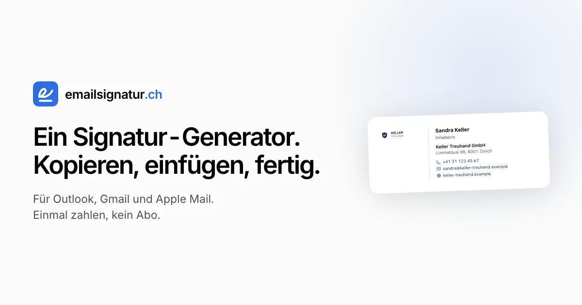 emailsignatur.ch screenshot 1