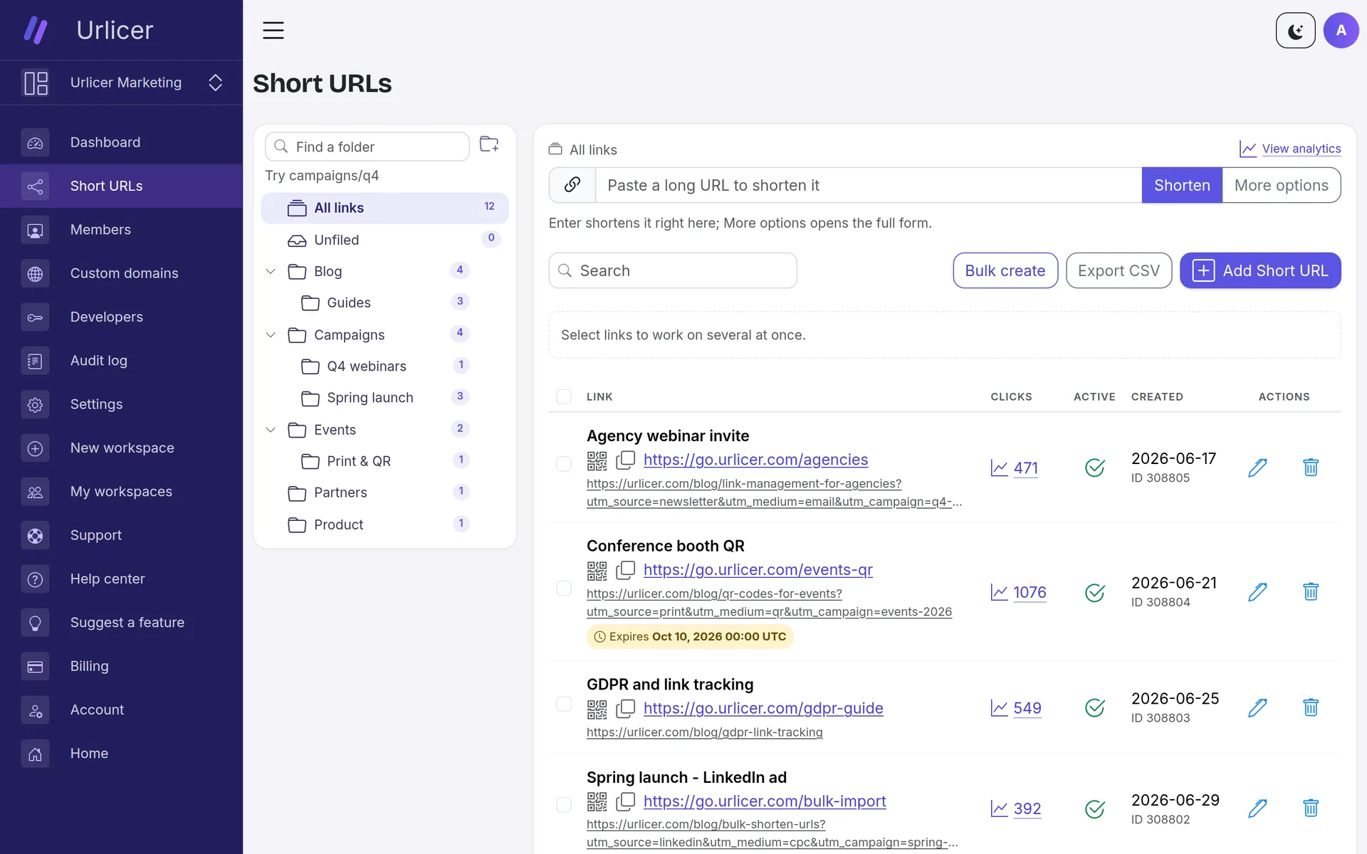 Urlicer screenshot 1