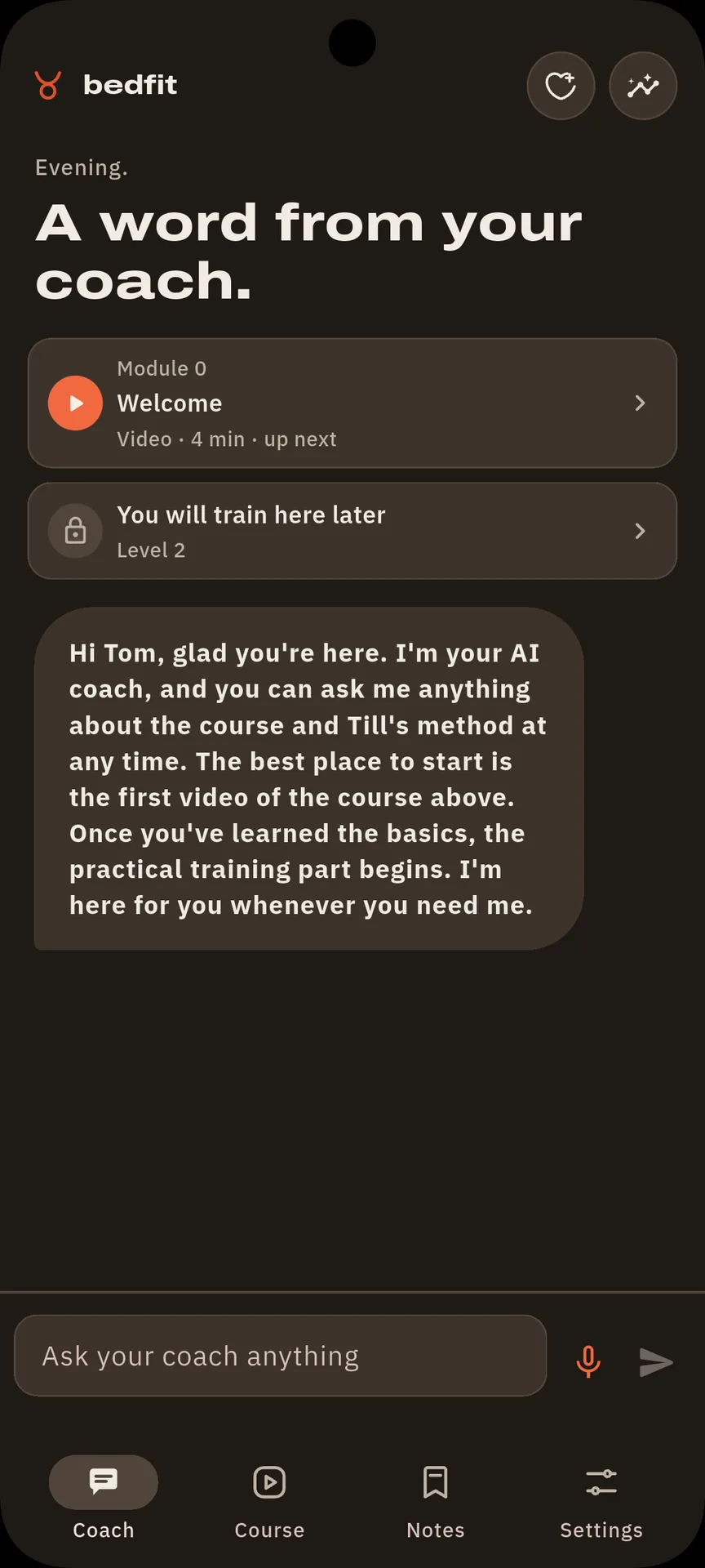 Bedfit screenshot 1