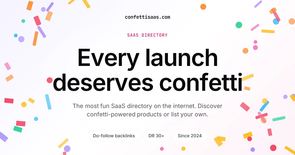 ConfettiSaaS screenshot 1