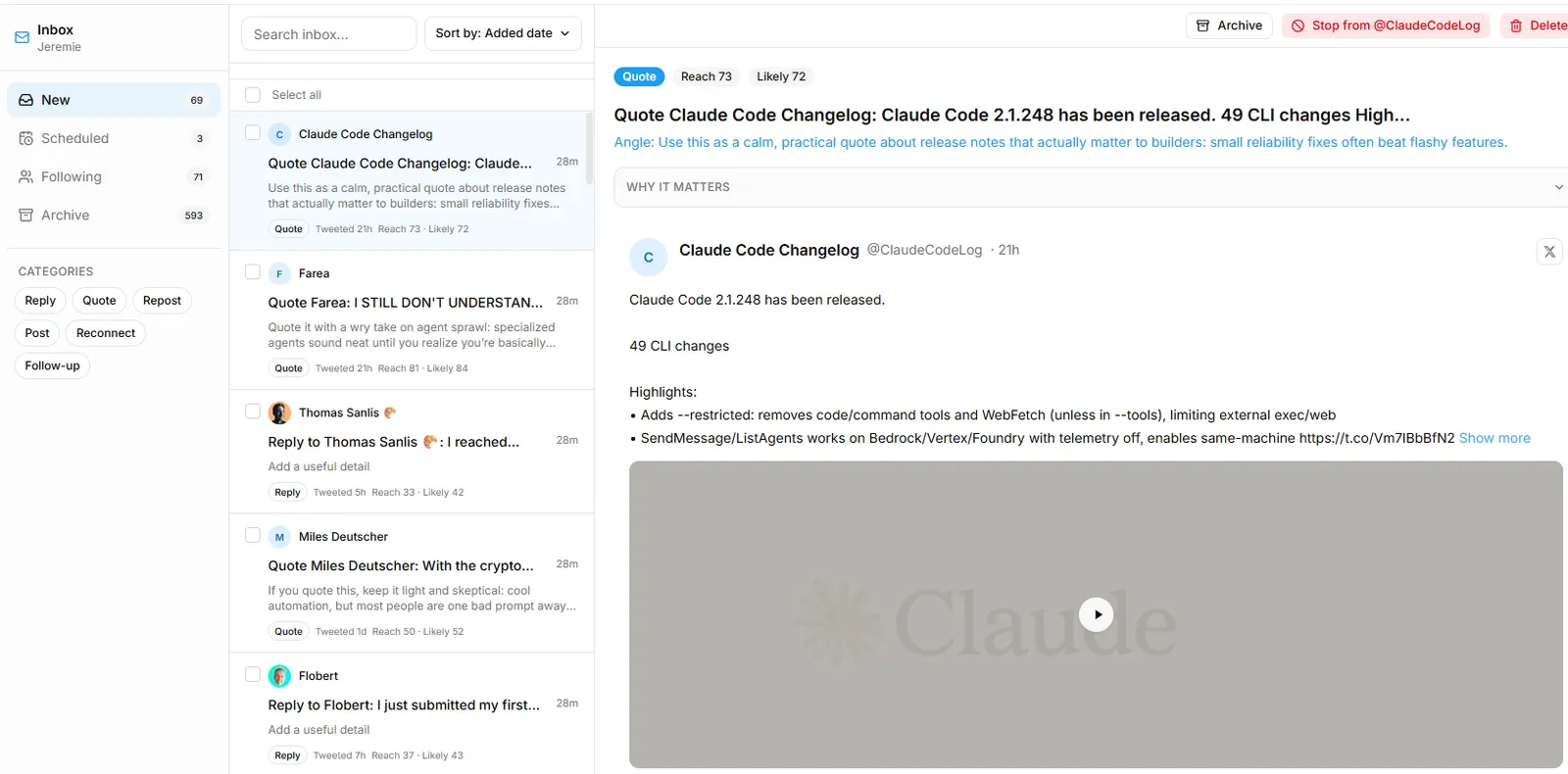 XBurst screenshot 1
