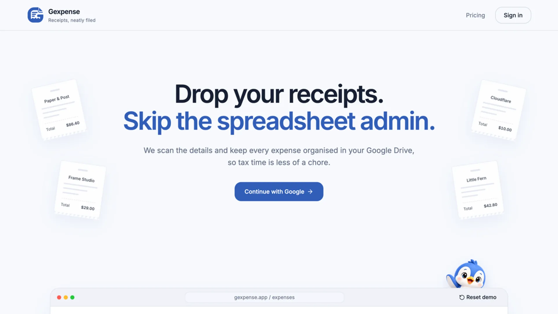 Gexpense screenshot 1
