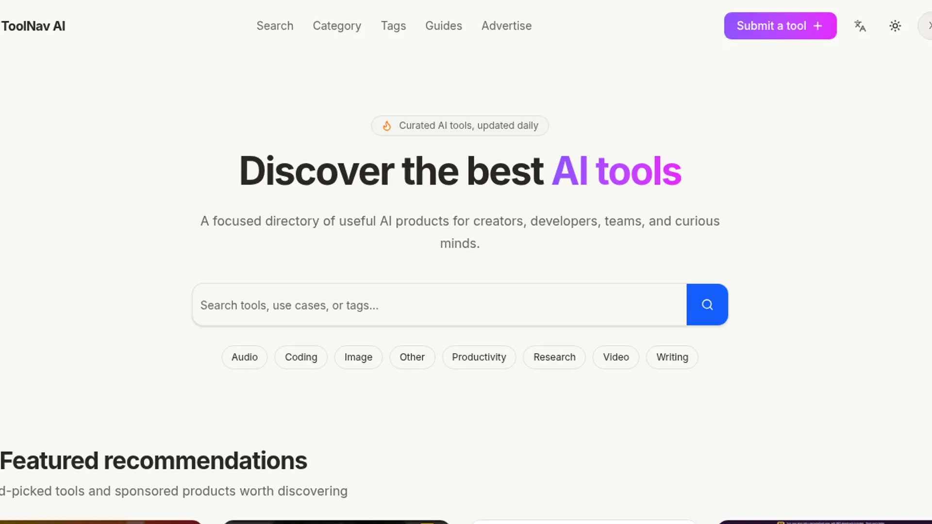 ToolNav AI screenshot 1