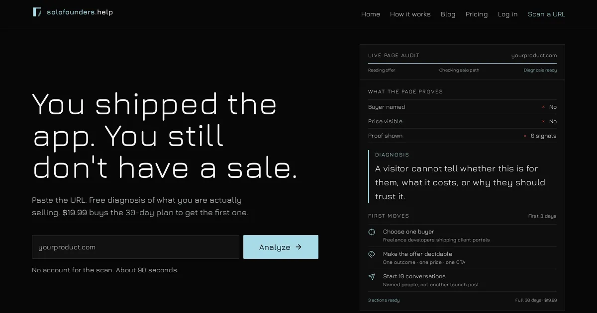 Solofounders.help screenshot 1