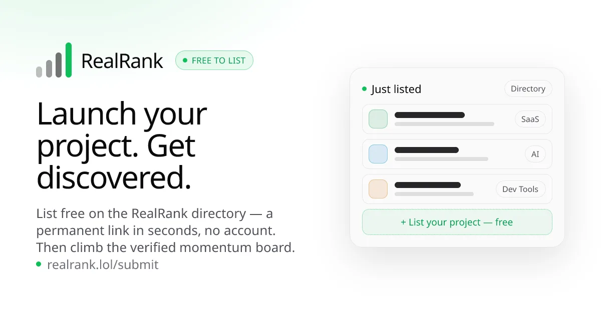 RealRank screenshot 1