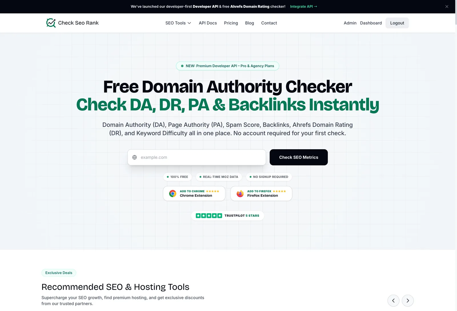 CheckSEORank screenshot 1