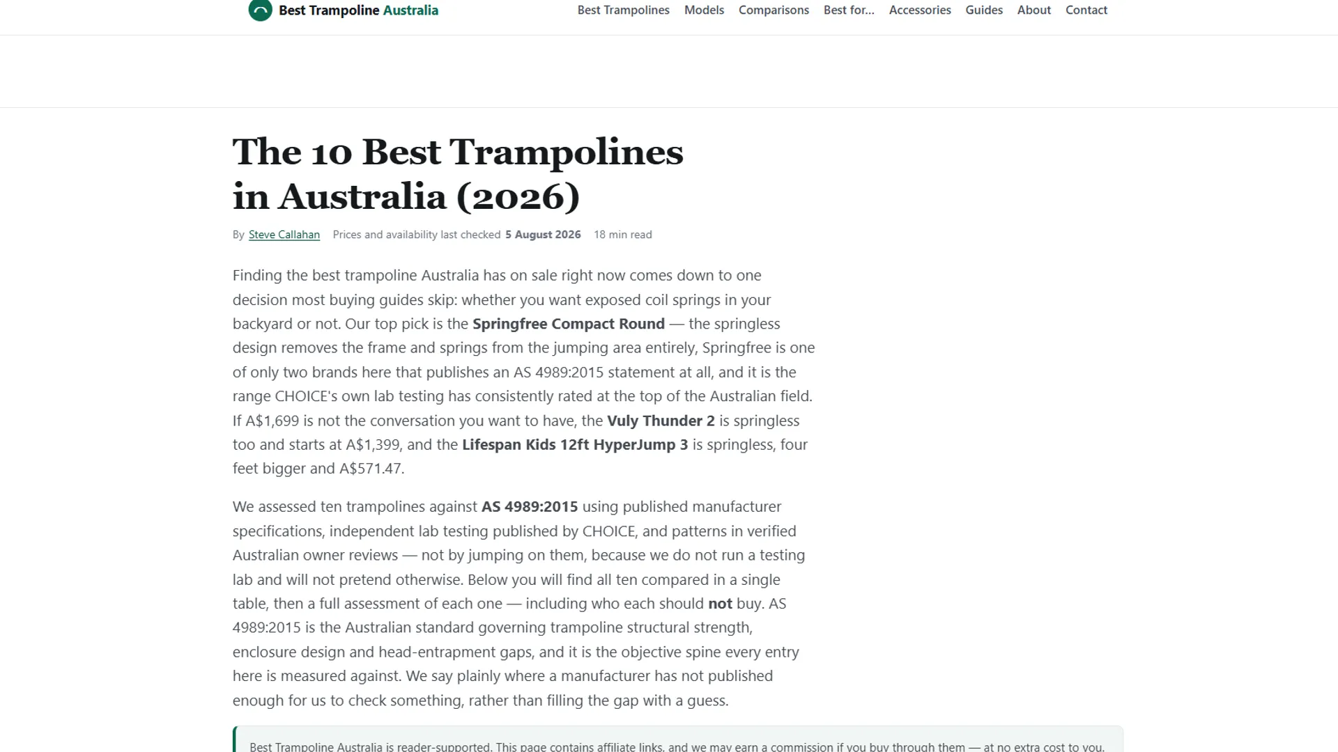 Best Trampoline Australia screenshot 1