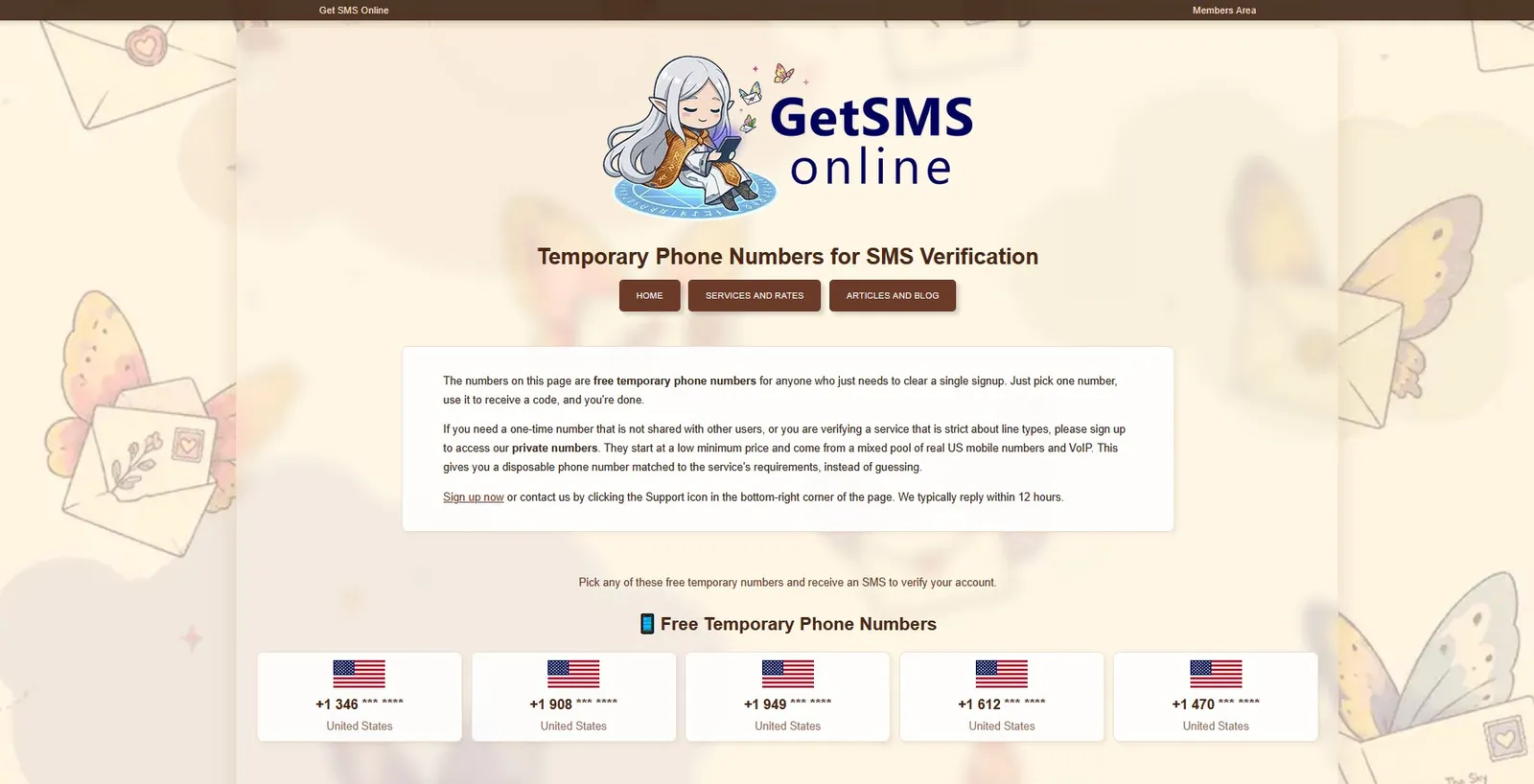 Get SMS Online screenshot 1
